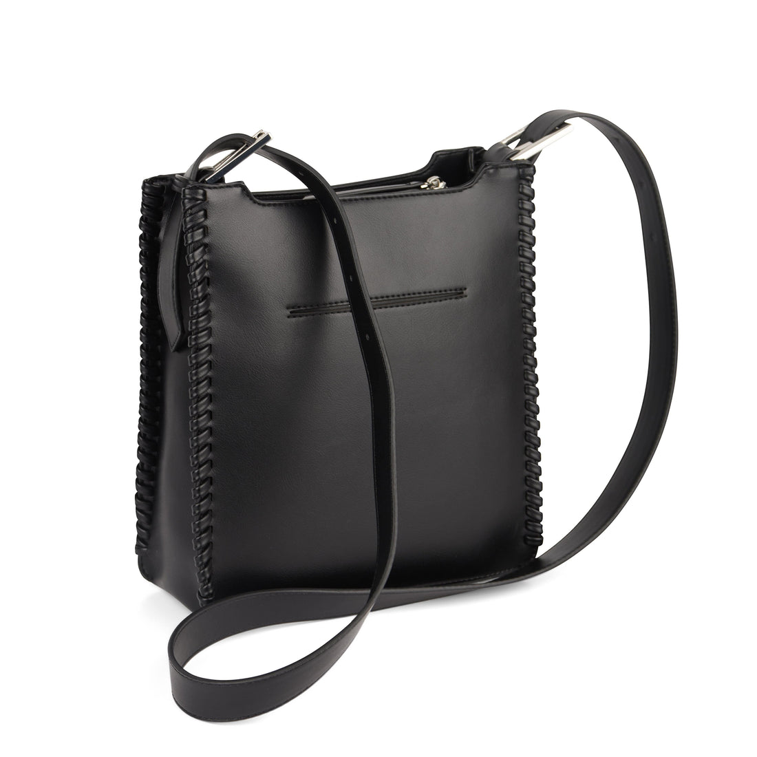 The Claudia - 2-in-1 Black Vegan Leather Handbag