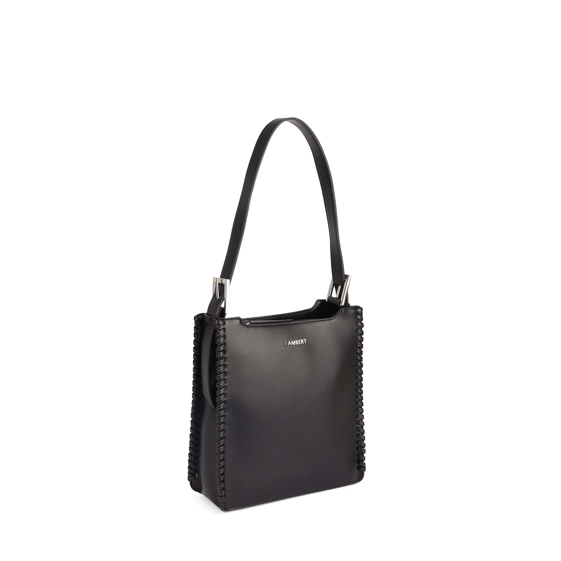 The Claudia - 2-in-1 Black Vegan Leather Handbag