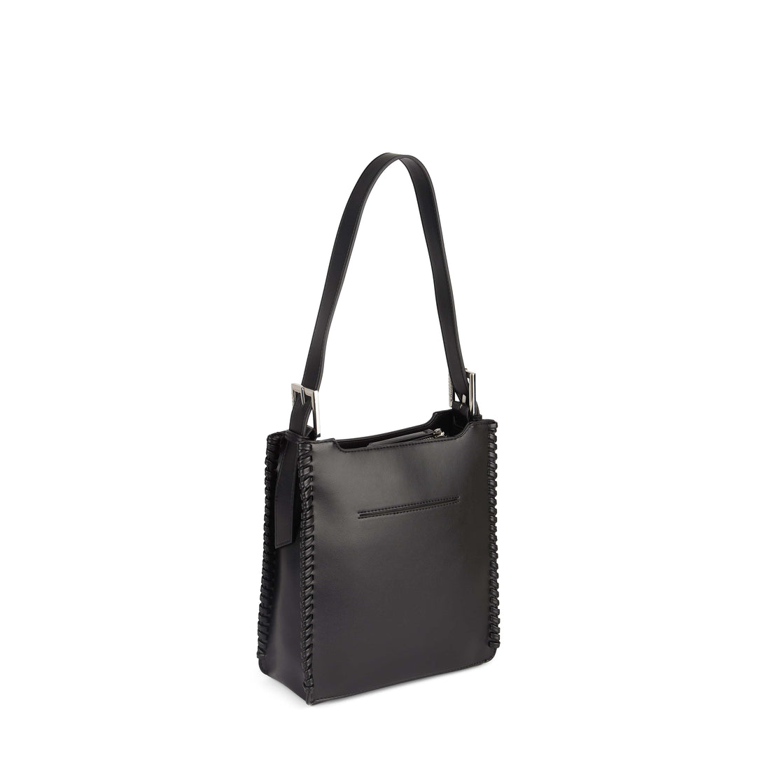 The Claudia - 2-in-1 Black Vegan Leather Handbag