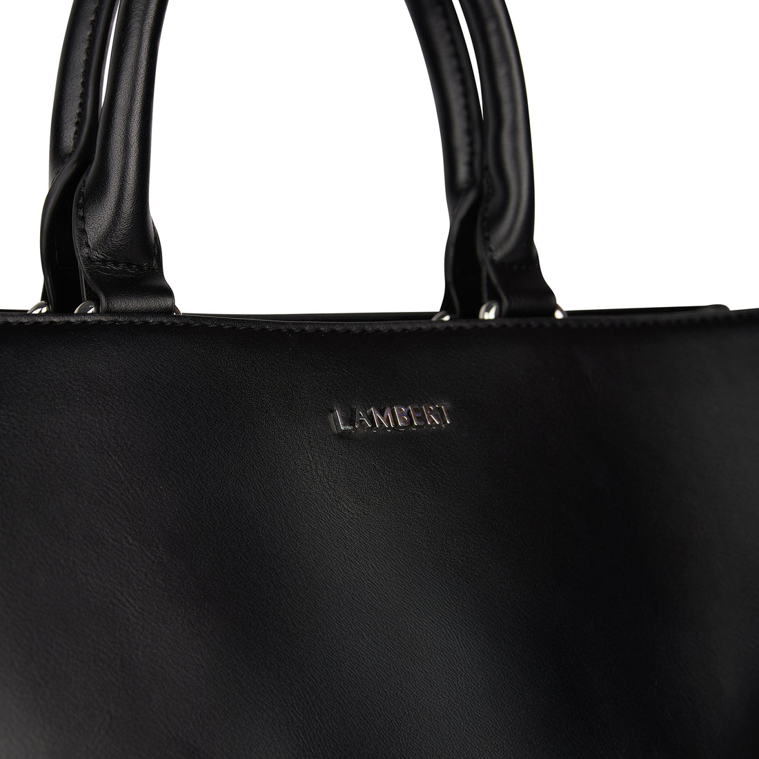 The Eloise – 2-in-1 Black Vegan Leather Tote Bag
