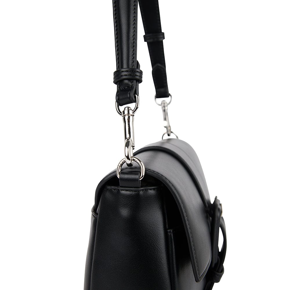 The Elsie – 2-in-1 Black Vegan Leather Handbag