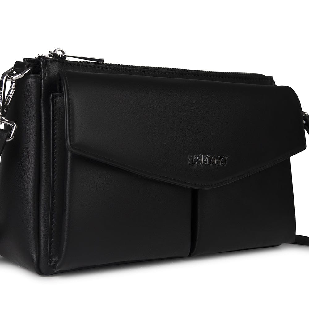 The Esmee - 2-in-1 Black Vegan Leather Handbag
