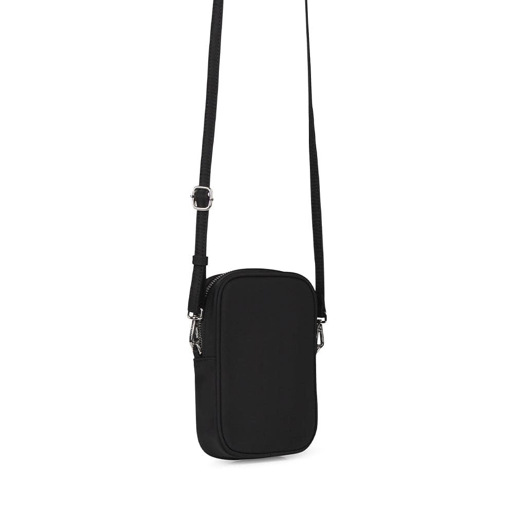 The Iris - Black Recycled Nylon Crossbody Bag
