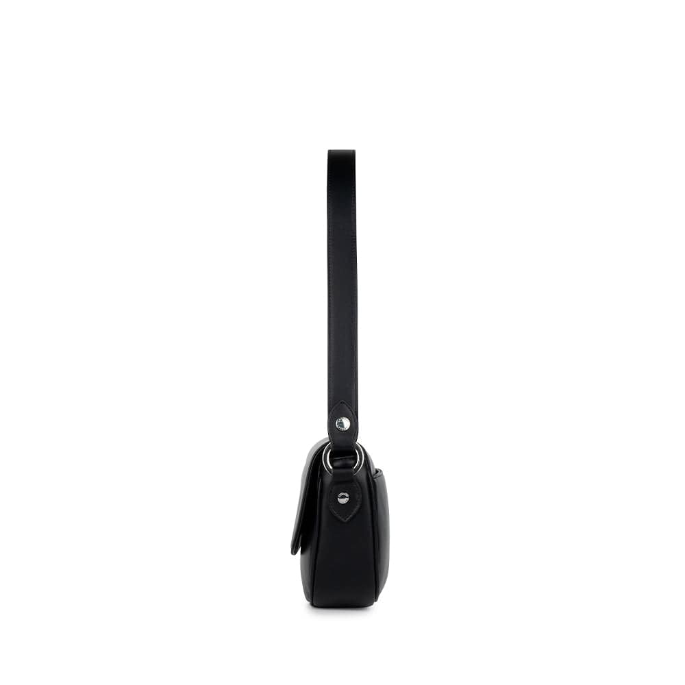 The Nadia - 2-in-1 Black Vegan Leather Handbag
