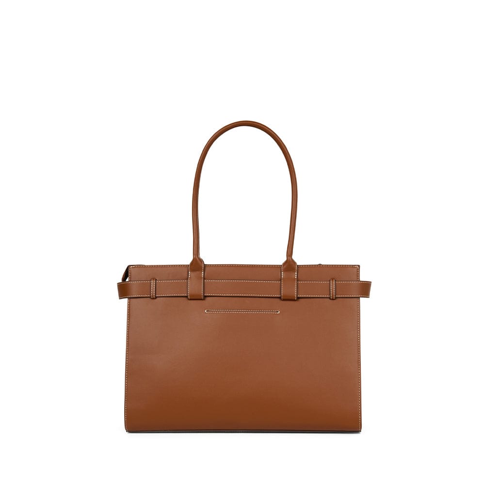 The Odelia – Affogato Vegan Leather Tote Bag