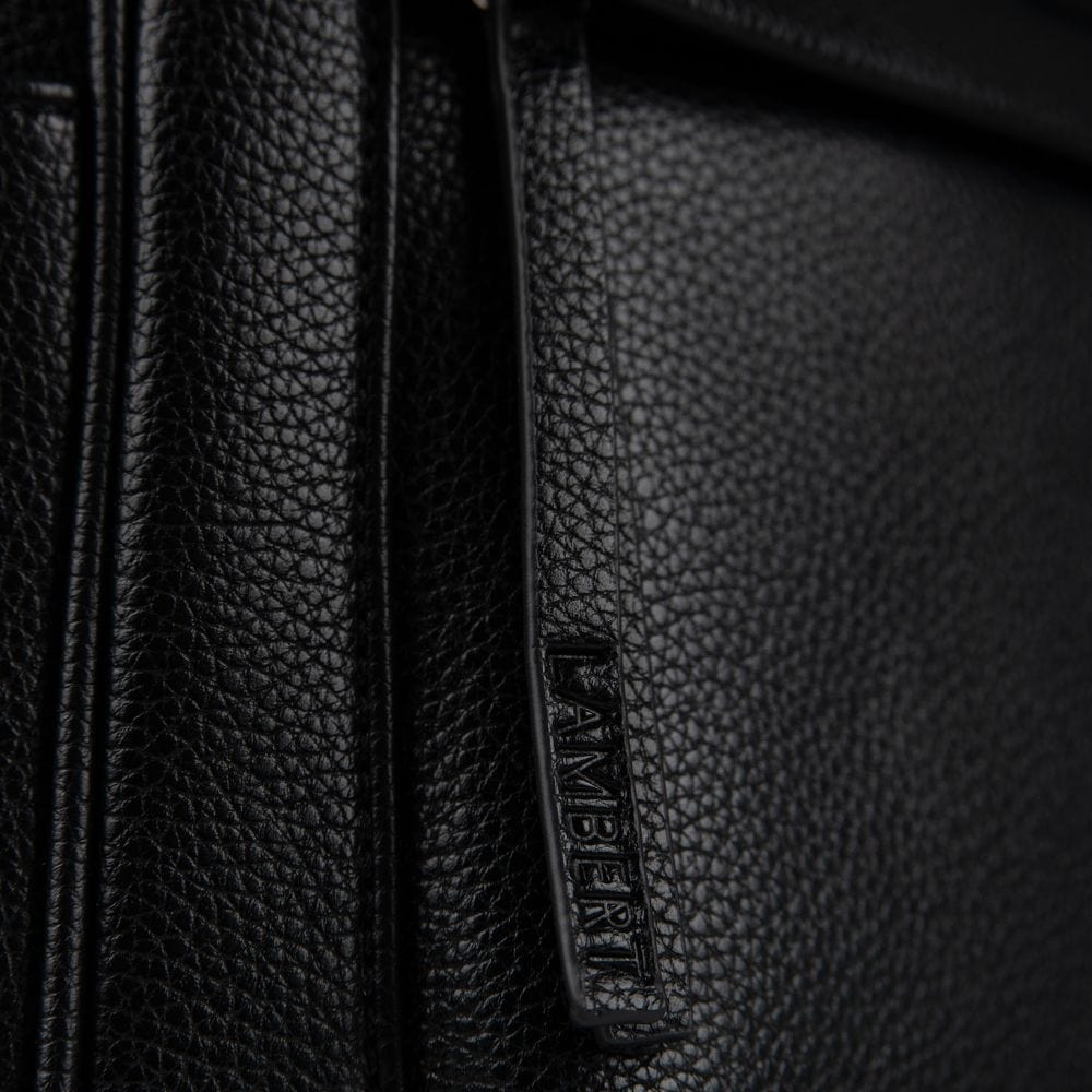 The Maude - 3-in-1 Black Vegan Leather Backpack