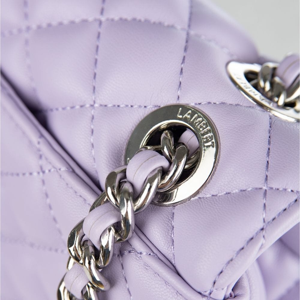The Penelope - 2-in-1 Lavender Vegan Leather Handbag