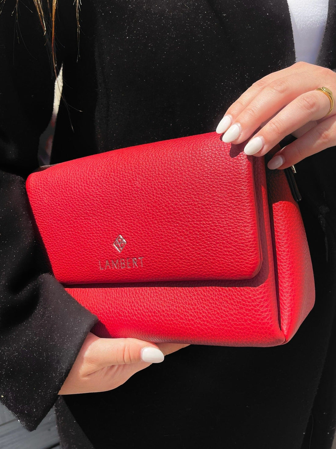 The Judy - Rouge Vegan Leather Crossbody Handbag