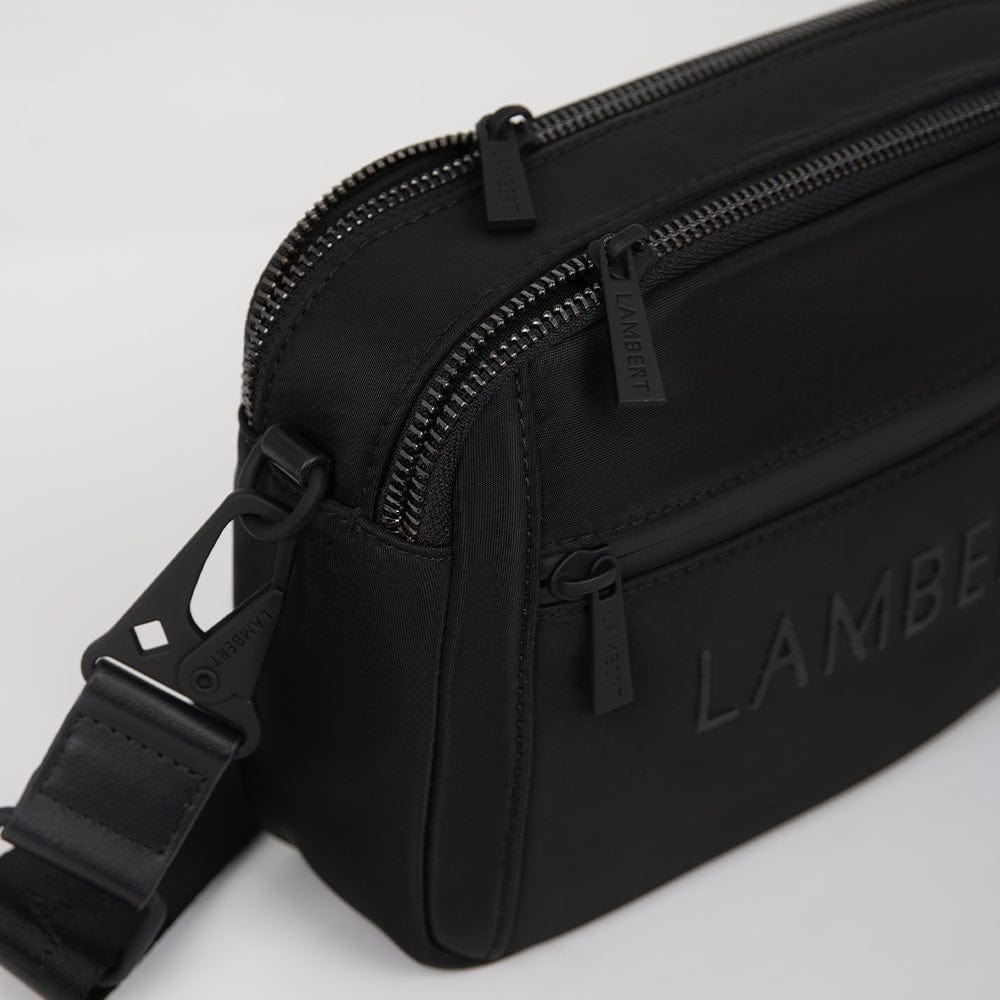 The Ace - Black Recycled Nylon Crossbody Bag