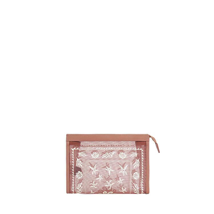 Le Alana – Pochette de plage en mesh clay