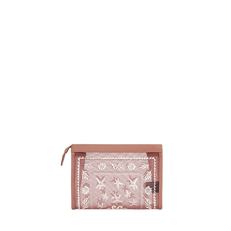 Le Alana – Pochette de plage en mesh clay