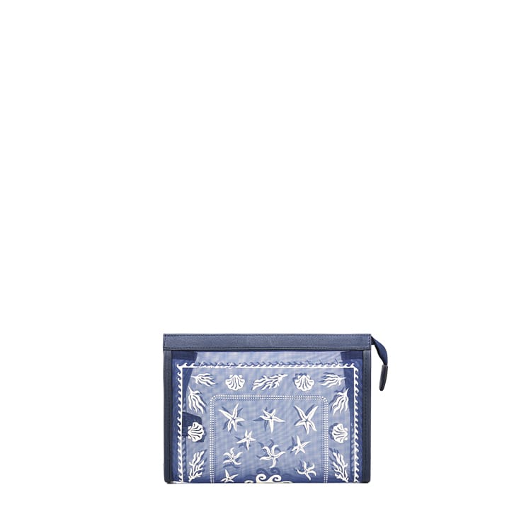Le Alana – Pochette de plage en mesh marine