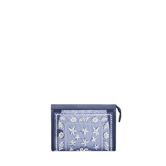 Le Alana – Pochette de plage en mesh marine