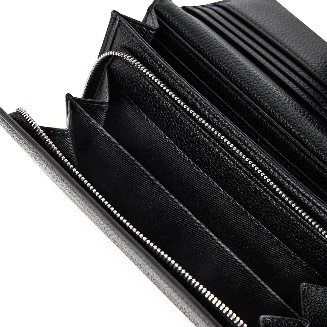 Le Alondra – Portefeuille moyen en cuir vegan noir