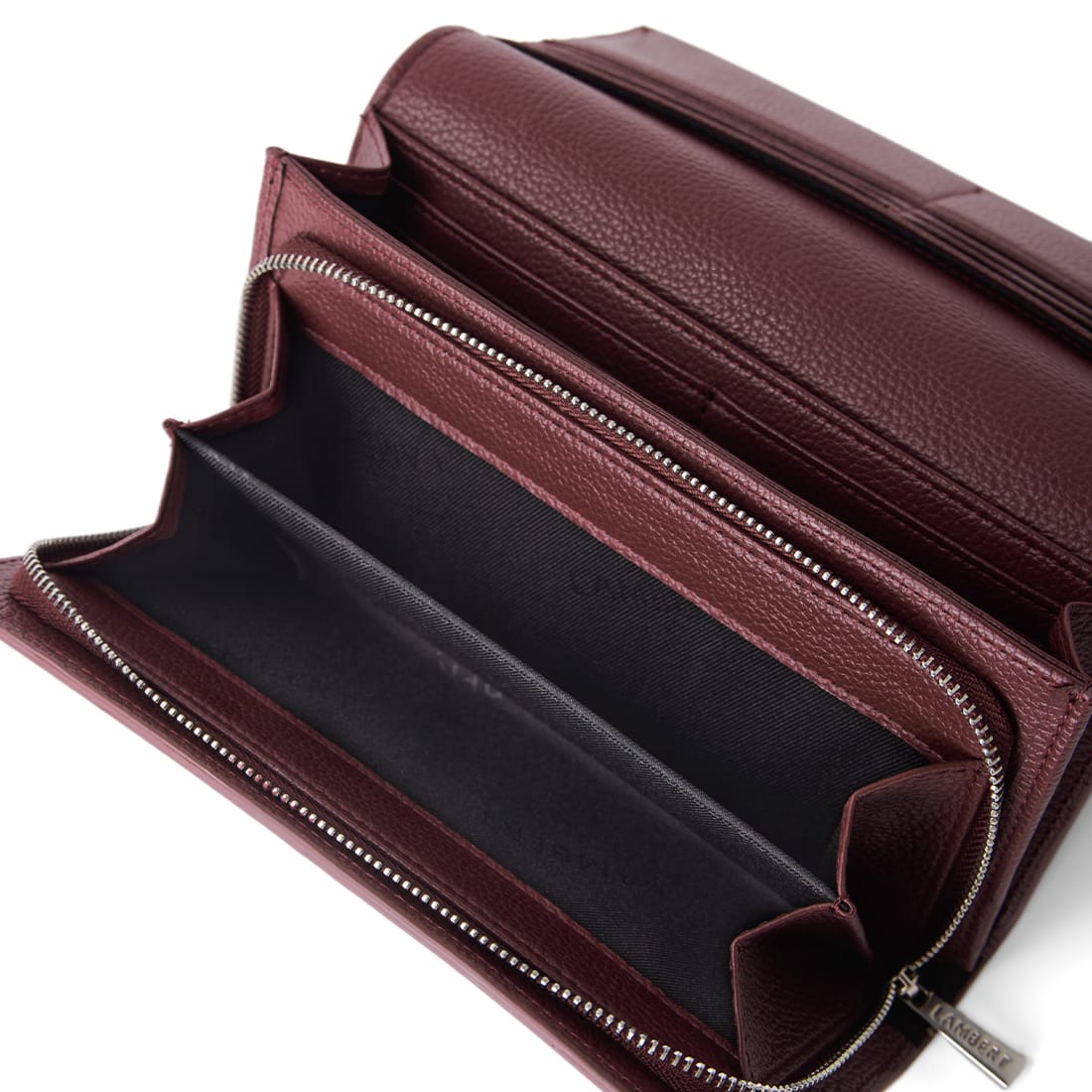 Le Alondra – Portefeuille en cuir vegan cassis