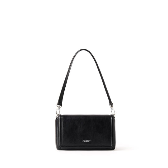 Le Alyssa – Sac à main 2-en-1 en cuir vegan noir