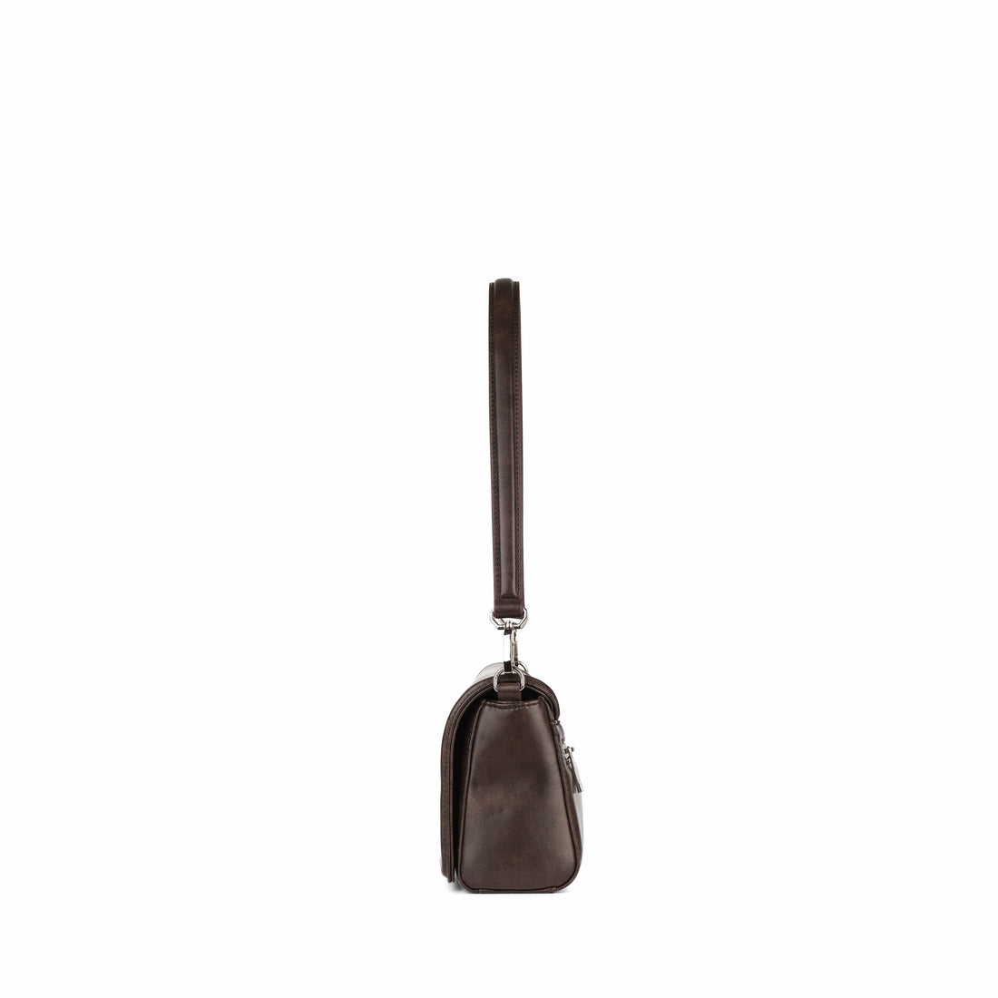 Le Alyssa - Sac à main 2-en-1 en cuir vegan espresso