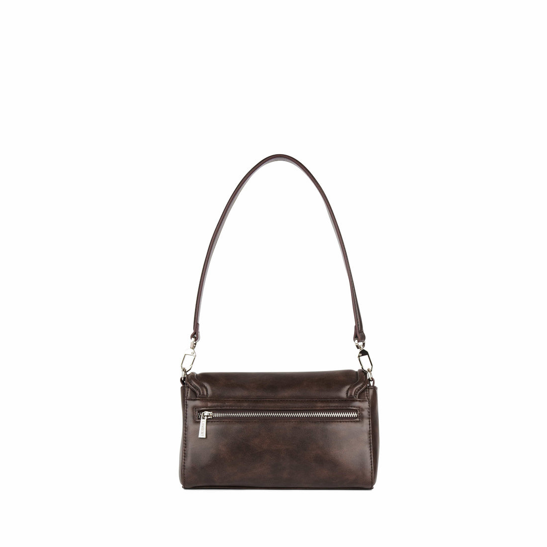 Le Alyssa - Sac à main 2-en-1 en cuir vegan espresso