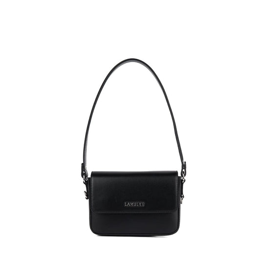 The Amelie - 2-in-1 Black Vegan Leather Handbag