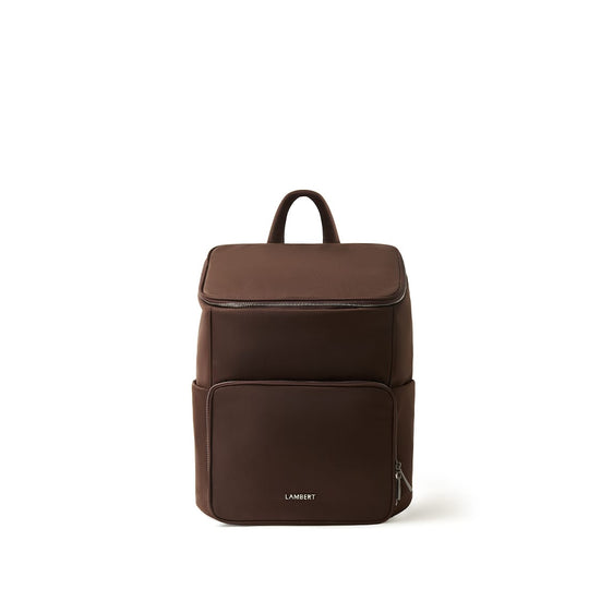 Le Anabelle – Sac à dos de maternité en nylon chocolate