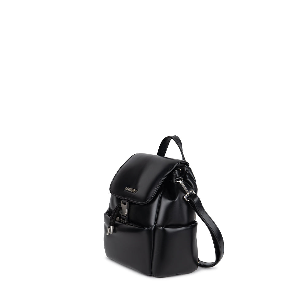 The Aria - Black Vegan Leather 3-in-1 Backpack