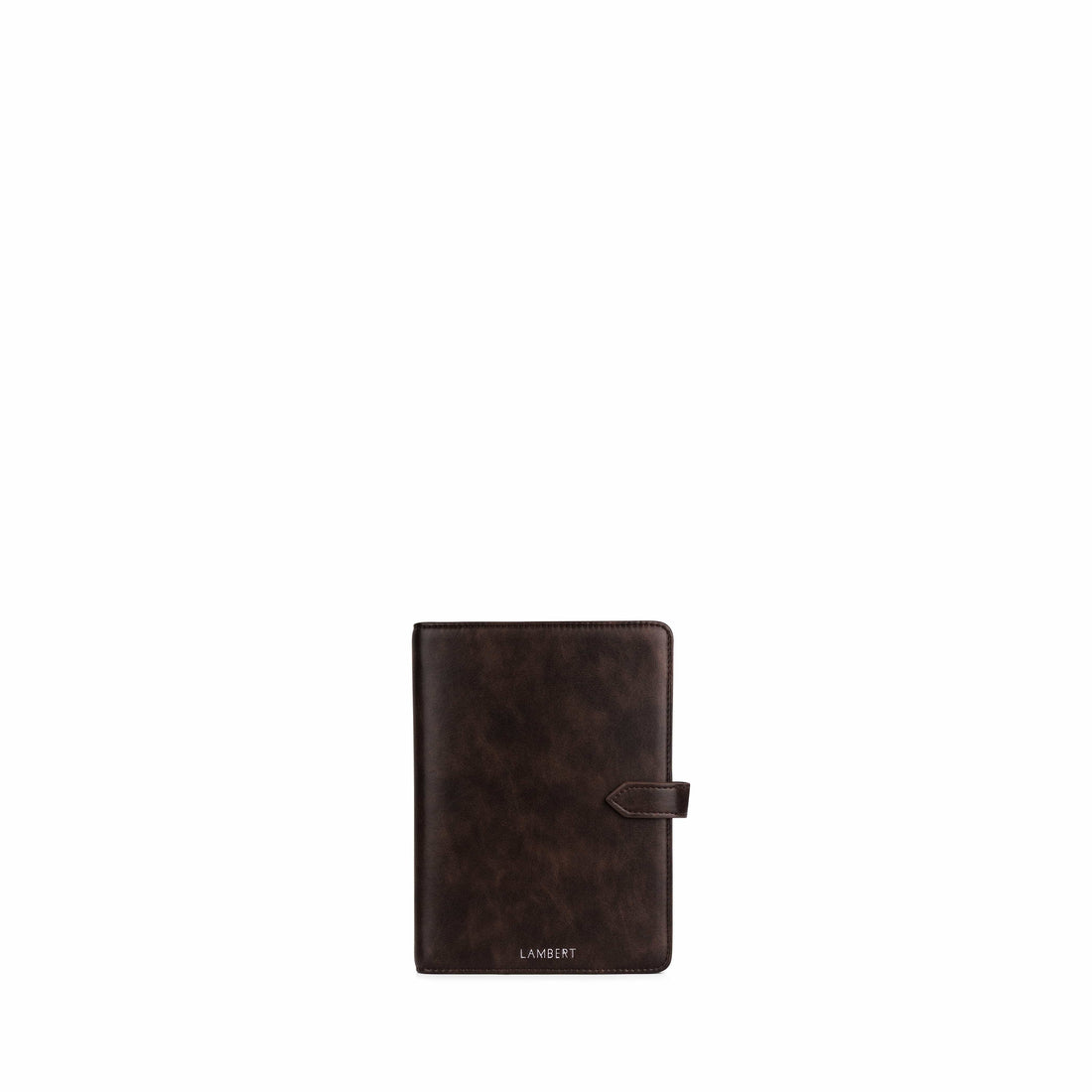 Le Ariel - Couverture à carnet en cuir vegan espresso