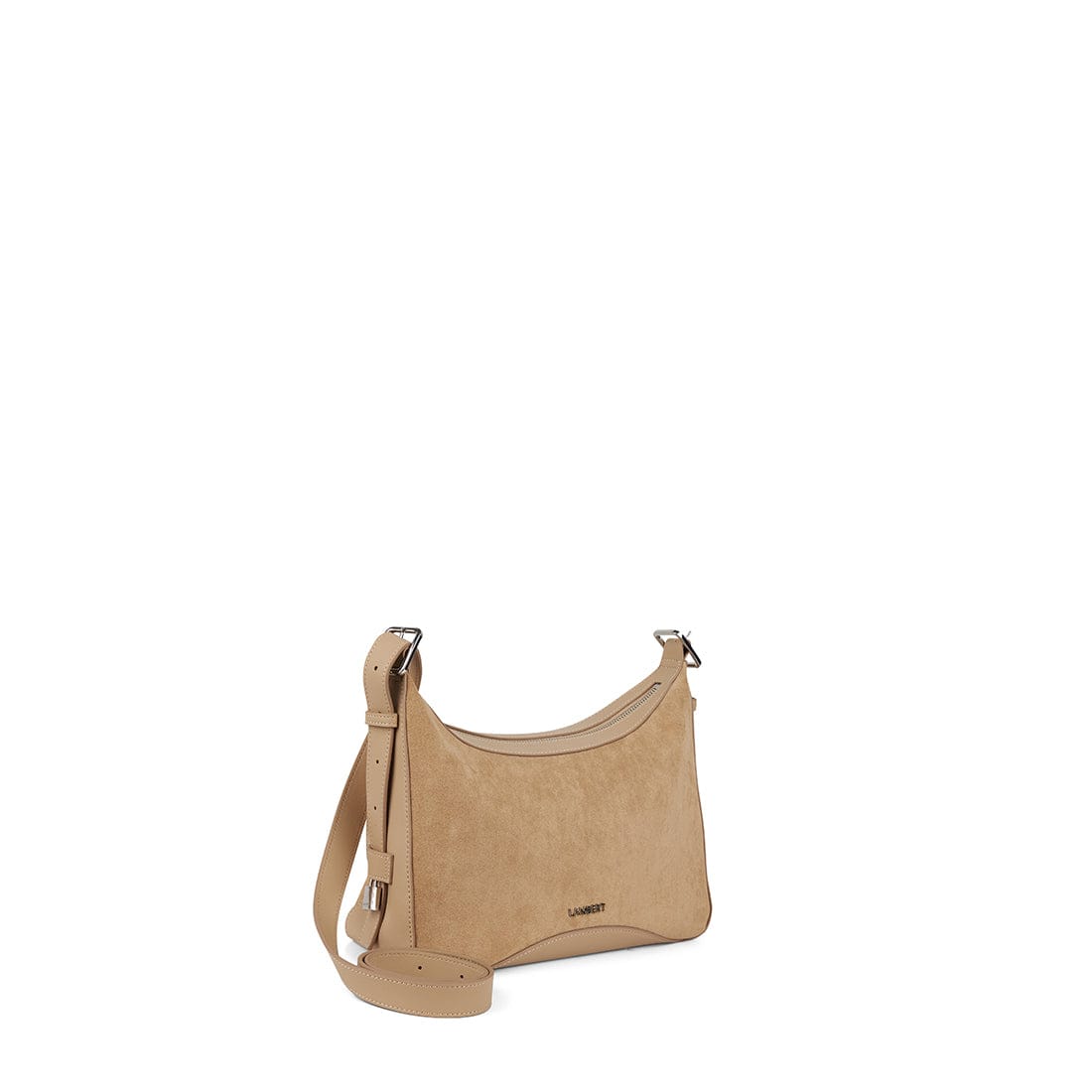 Le Audrey - Sac à main 2-en-1 en suède vegan beige