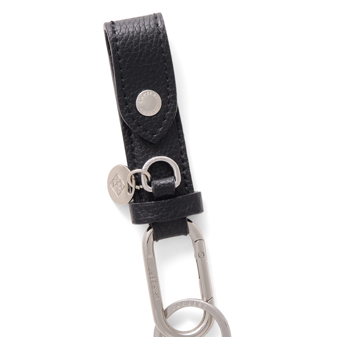 Le Beck – Porte-clés en cuir vegan noir