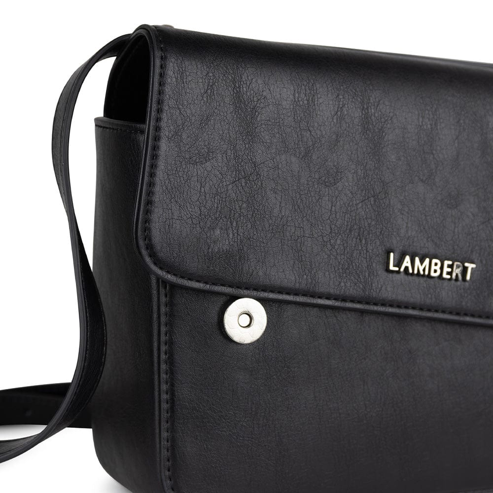 The Bianca - Black Vegan Leather 2-In-1 Handbag