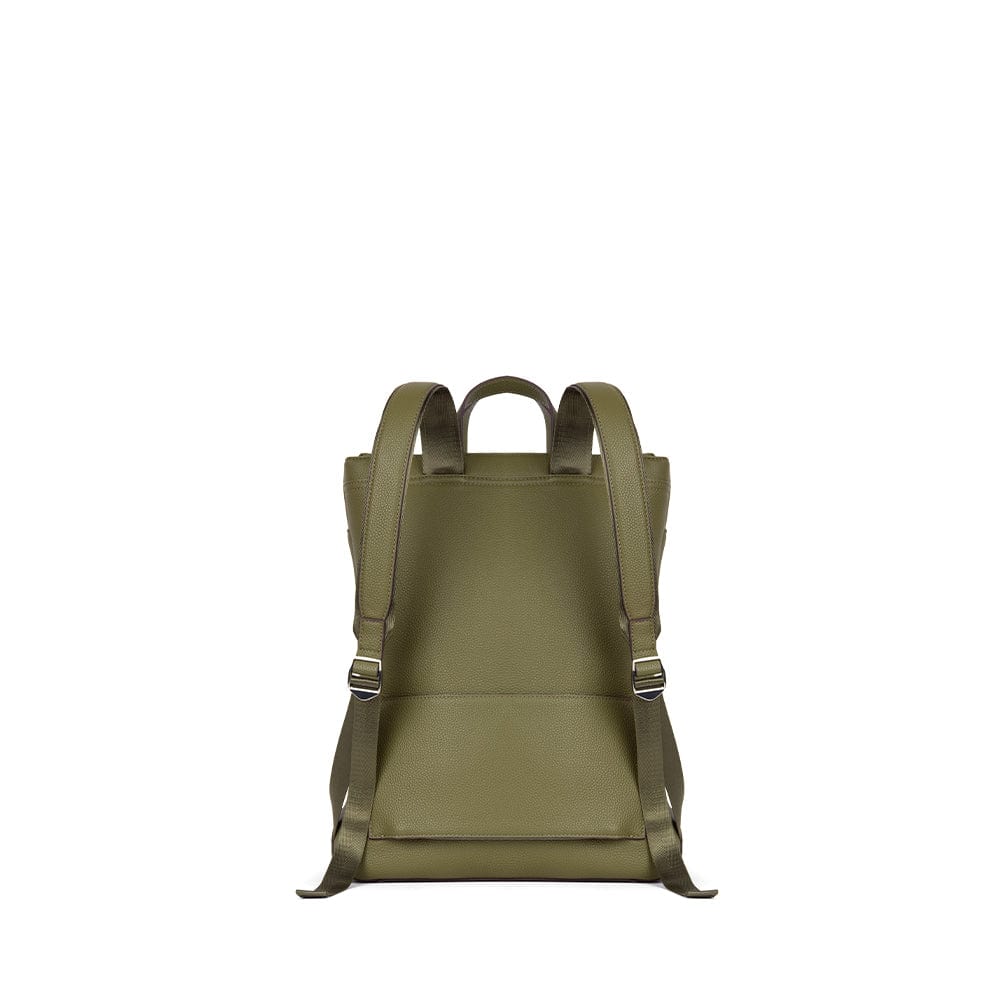 Le Billie - Sac à dos en cuir vegan olive