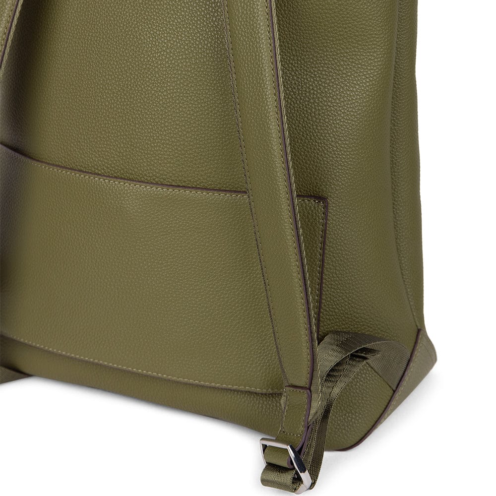 Le Billie - Sac à dos en cuir vegan olive