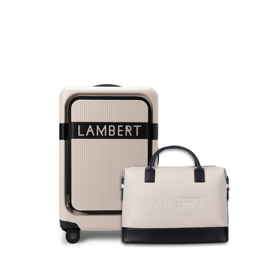 Travel Set - Cabin Suitcase + Mini Travel Bag in Oyster