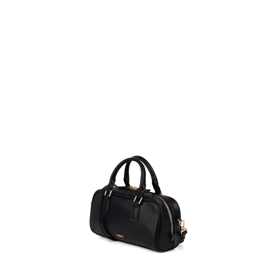 The Camille – 2-in-1 Black Vegan Leather Handbag