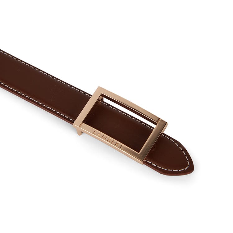 La Cara – Ceinture or réversible en cuir vegan