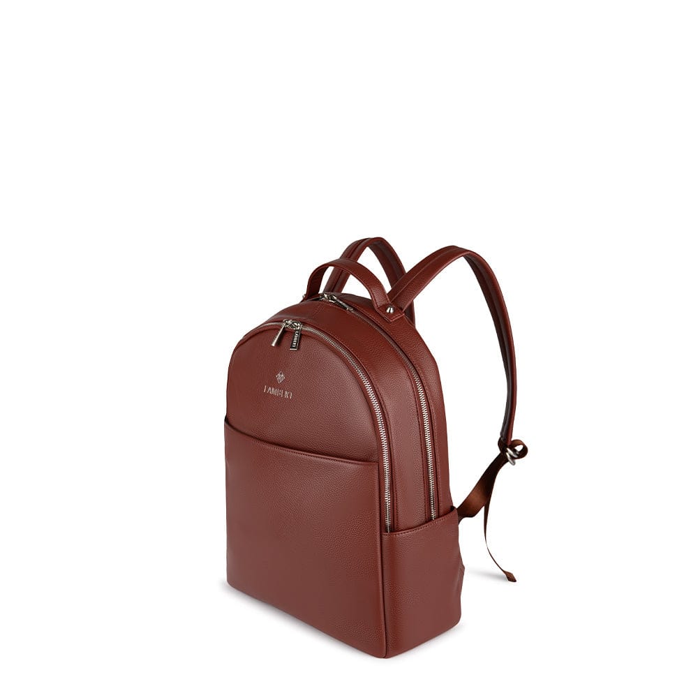 The Charlotte - Rosewood Vegan Leather Backpack