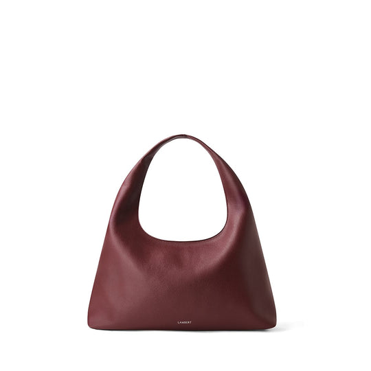 Le Chelsea – Sac fourre-tout hobo en cuir vegan cassis