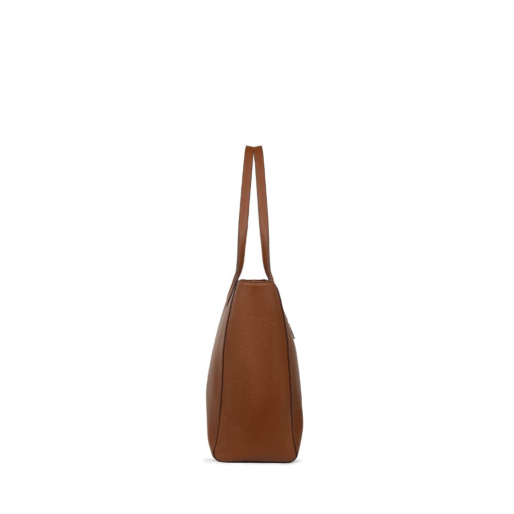 The Claire - Affogato Vegan Leather Tote Bag