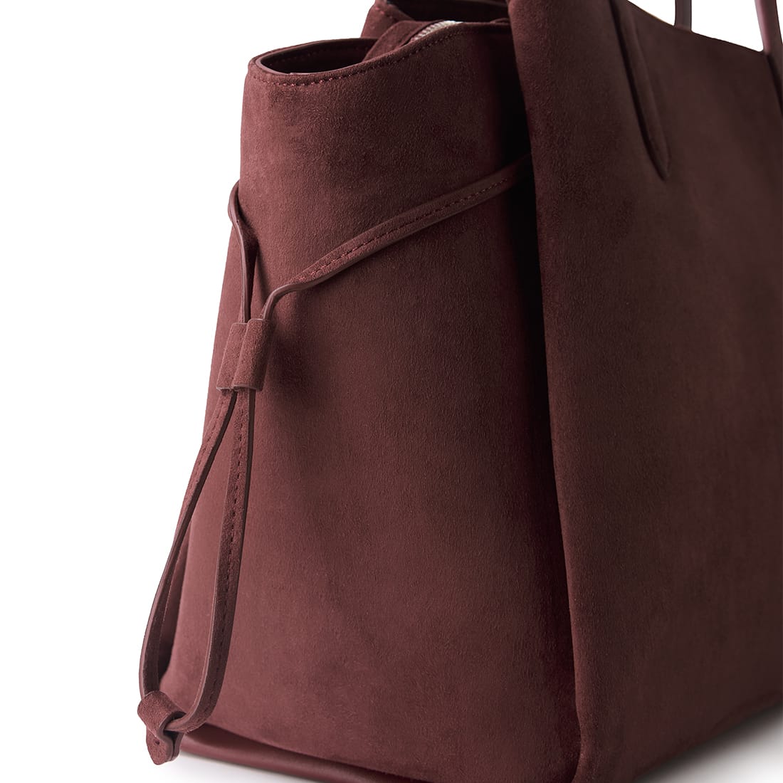 Le Clothilde – Sac fourre-tout en suède vegan cassis