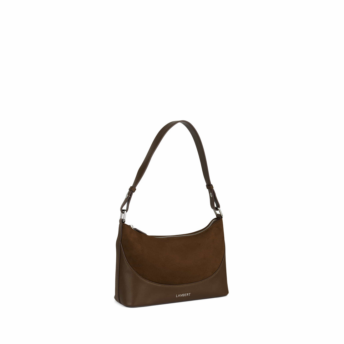 Le Clover - Sac à main 2-en-1 en suède cacao