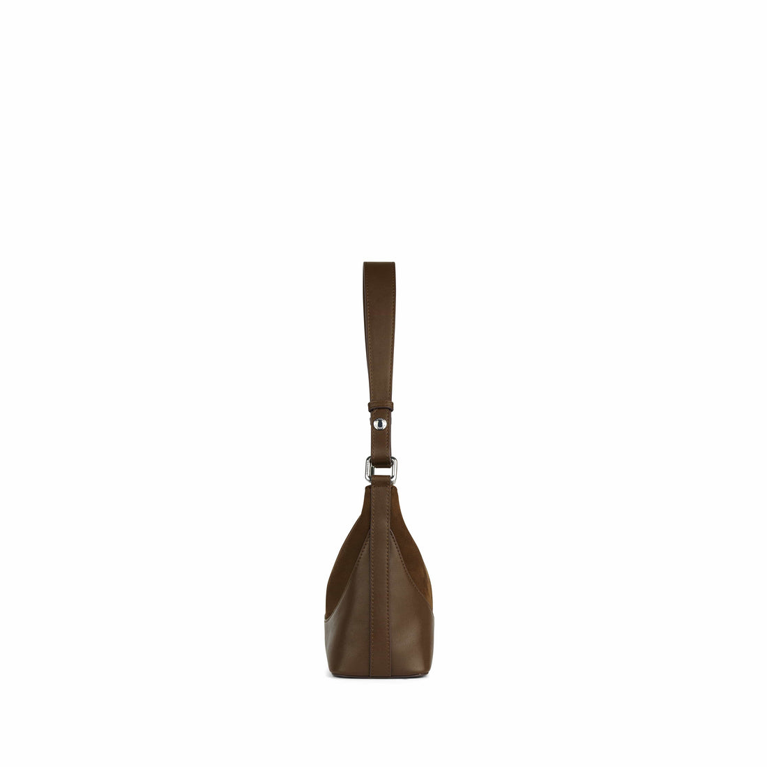 Le Clover - Sac à main 2-en-1 en suède cacao