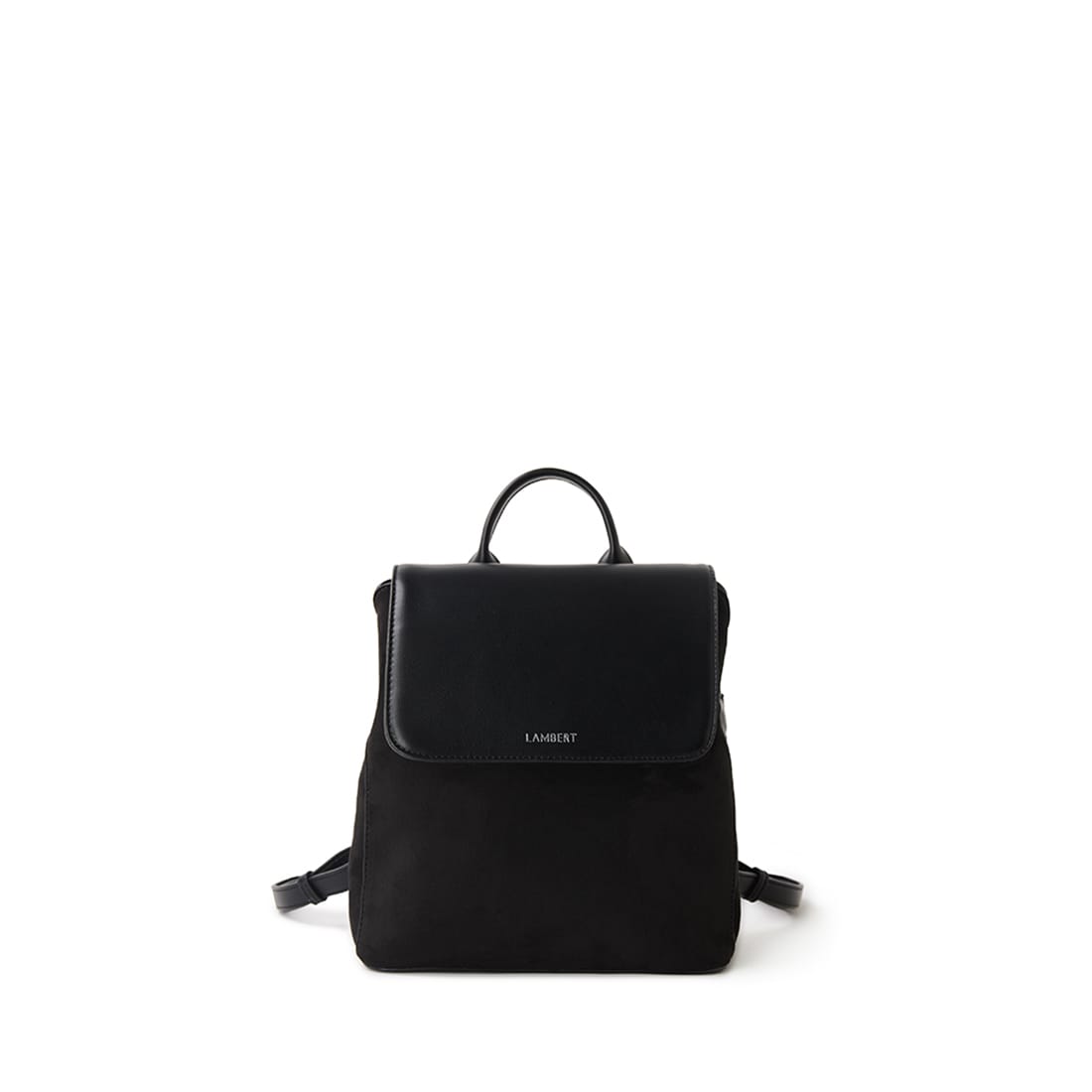 Le Cynthia – Sac à dos en suède vegan noir