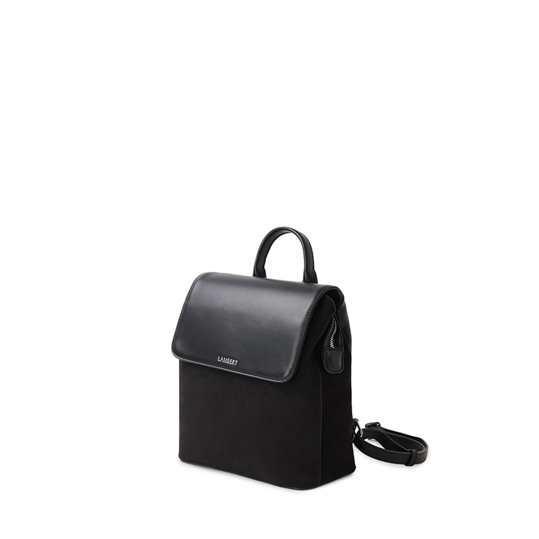 Le Cynthia – Sac à dos en suède vegan noir