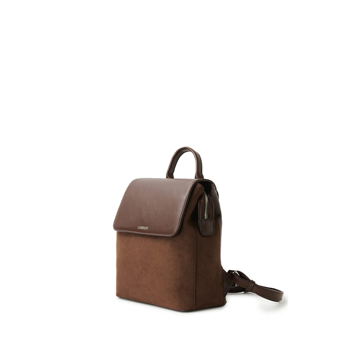 Le Cynthia – Sac à dos en suède vegan chocolate