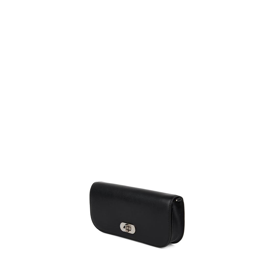 Le Dakota – Portefeuille à bandoulière 2-en-1 en cuir vegan noir