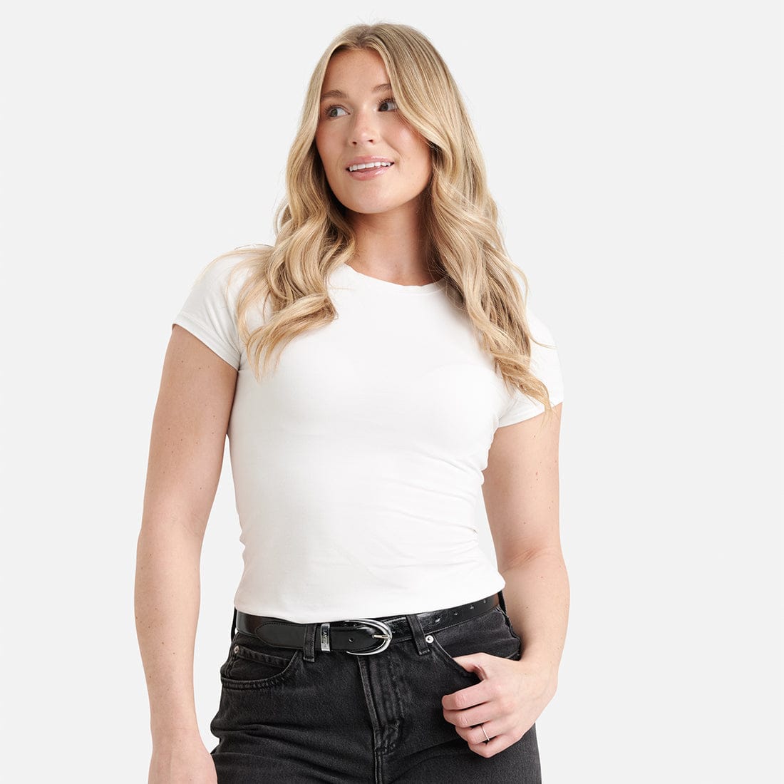 La Dallas - Ceinture en cuir vegan noir