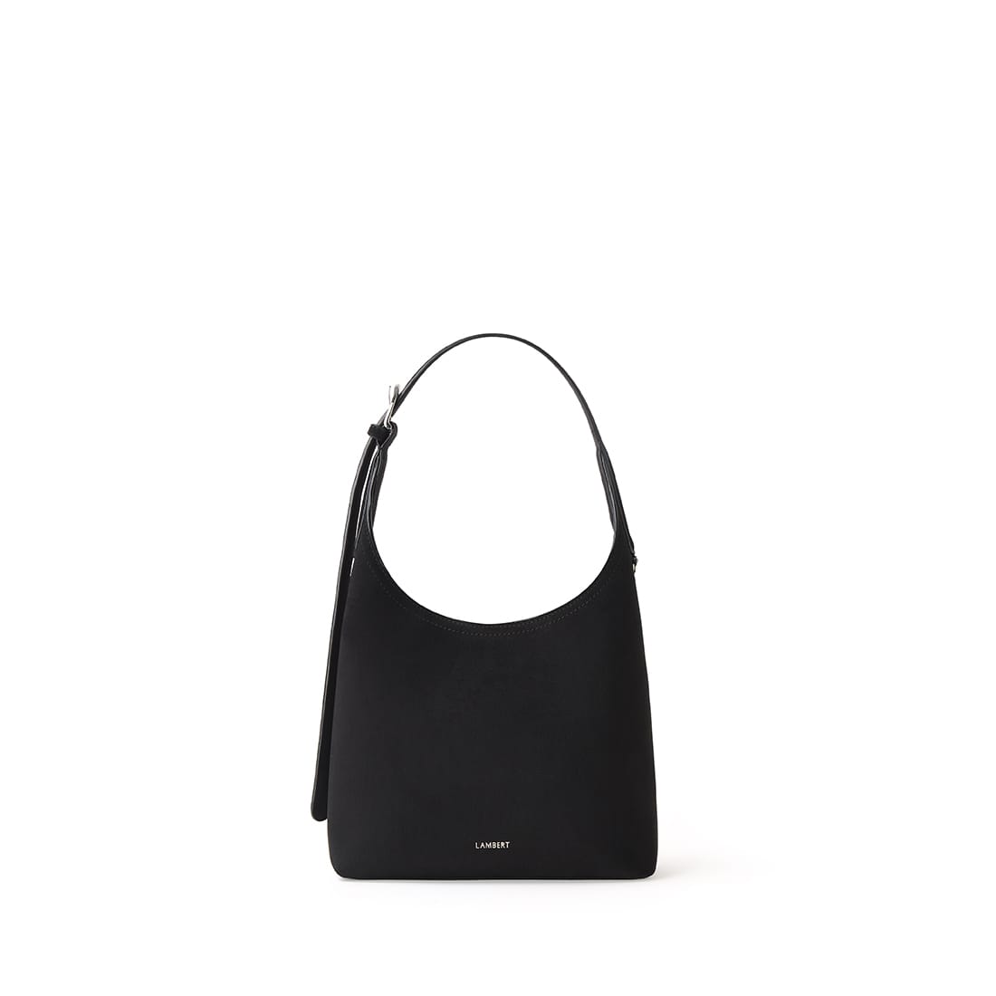 Le Elena – Sac à épaule en suède vegan noir
