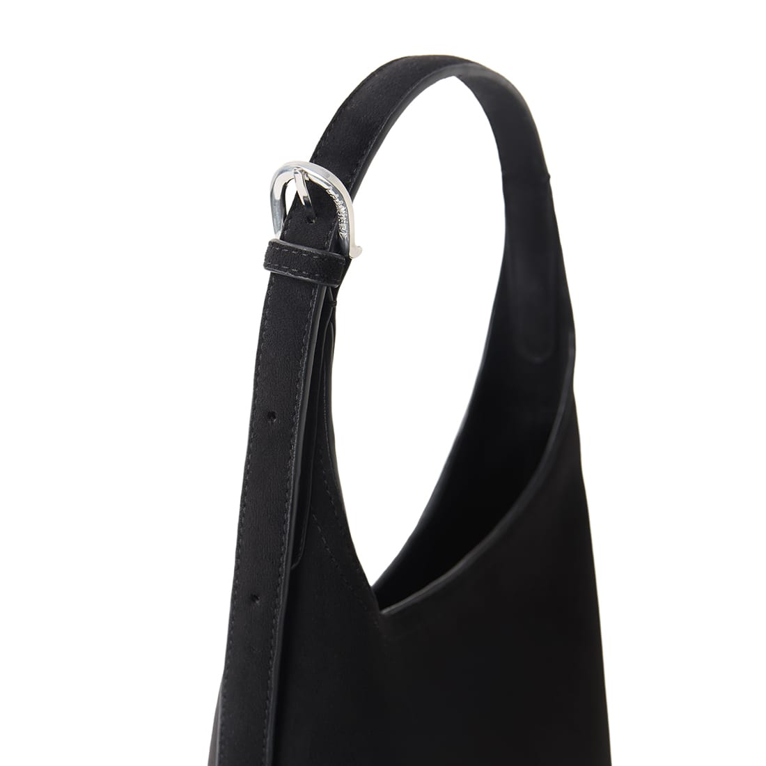 Le Elena – Sac à épaule en suède vegan noir