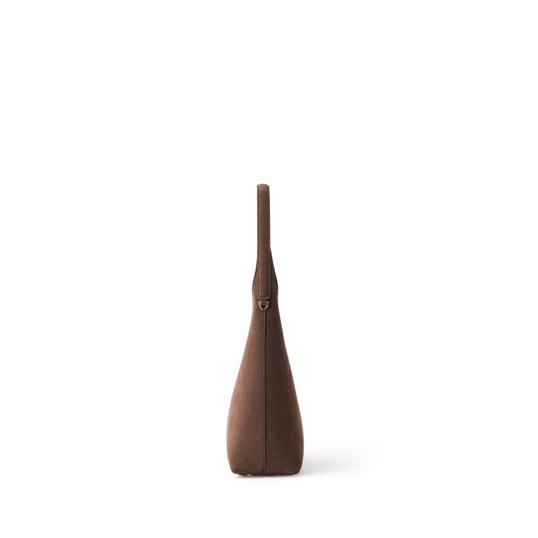 Le Elena – Sac à épaule en suède vegan chocolate