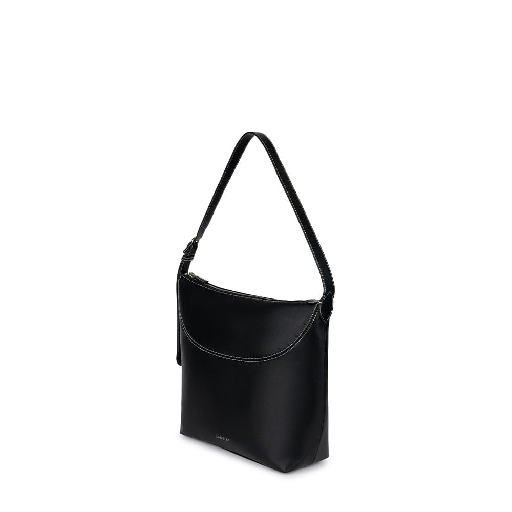 Le Elody - Vegan Black Leather Tote Bag