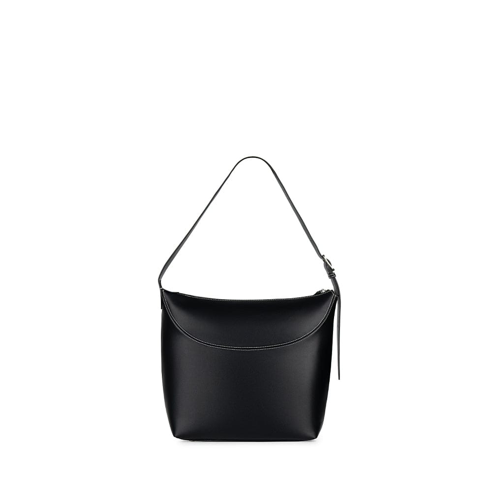 Le Elody - Vegan Black Leather Tote Bag